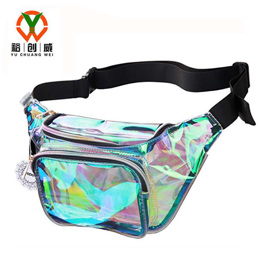 镭射腰包，透明PVC腰包