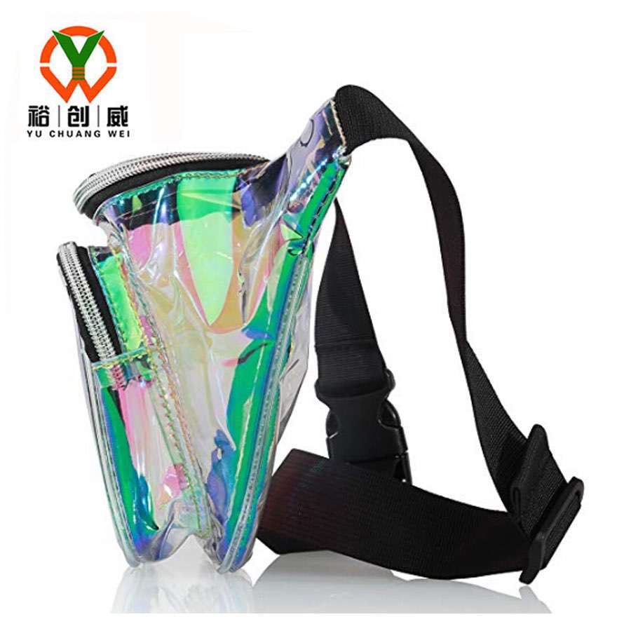 镭射腰包，透明PVC腰包
