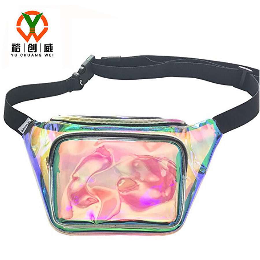 镭射腰包，透明PVC腰包