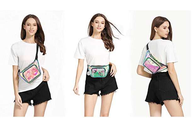 镭射腰包，透明PVC腰包